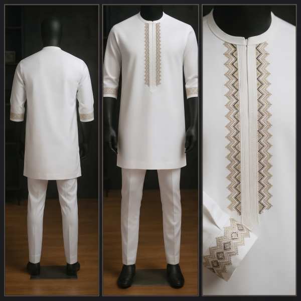 Executive Embroidered Men's Kaftan Set, photo 2 of 2